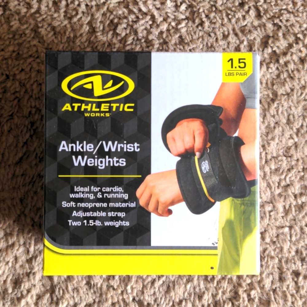1.5 pound ankle/wrist weights.